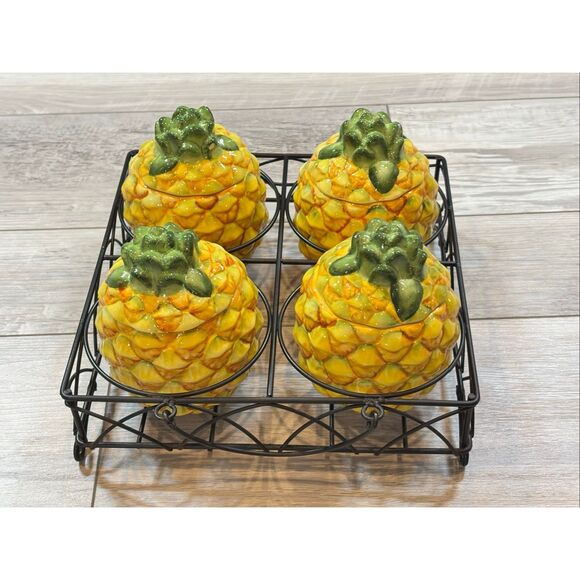 Temp-tations Presentable Ovenware Fresh Crop Small Pineapple Baking Dishes with - Picture 13 of 16
